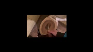 Pissing And Masturbating Ending With Huge Cumshot