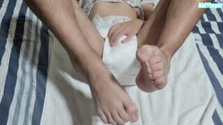 ABDL Boy Masturbation and Diaper Change