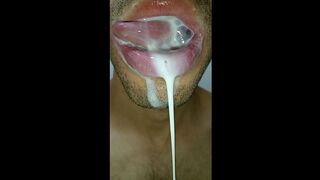 TONGUE, SLOOPY, SALIVA, SUBMISSION, THROAT, MILK, SIX PACK CLOSE UP