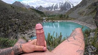 Lots of cum in the mountains