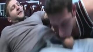 Ruthless Gay Hunk Throat Slamming