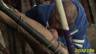 Horny Faggot In A Fetish Action