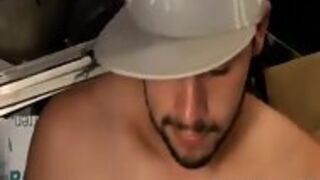 Amateur Stud Showing His Feet While He Jerks Off