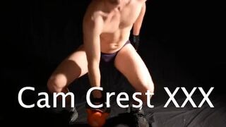 Kettle Bell Workout in a Black Speedo