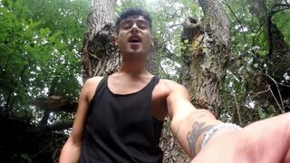 Fuck with me public POV Top - jerk , kiss , fuck with camera - cum on camera lens and lick it off