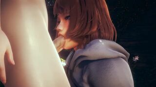 Yaoi Femboy - Natthan blowjob in a park