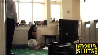 Exotic Rina Ellis Swallows A Large Rod And Goes On A Ride