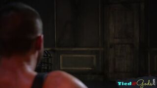 BDSM Sub Gets Spanked And Dick Sucked By Jock
