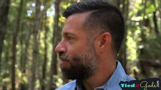 Tiedup Cbt Gets Whipped By BDSM Stud Outdoors