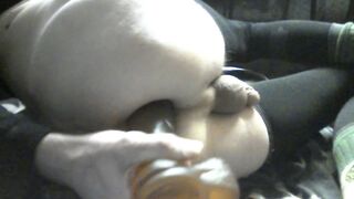 Anal destruction in the garage