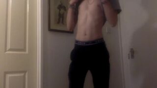 Amatuer Gay Teen Stips For You, Then Cums Next To You! (POV)