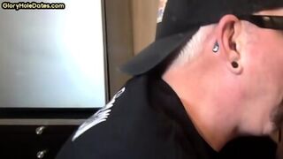 Gaydaddy Adores Sucking Gloryhole Hard Cock At His Home