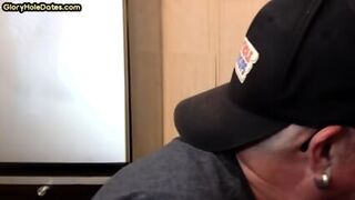 Gloryhole Real DILF Gets Fucked In Asshole After Closeup BJ