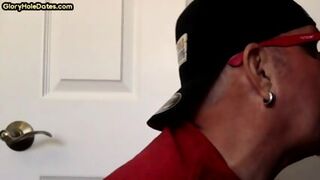 Gloryhole BJ DILF Spoils BFs Cock In Private Closeup Video