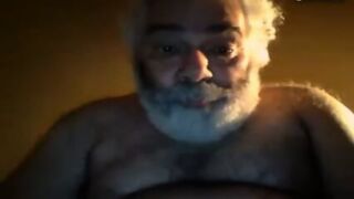 Hairy NY Bear Strokes On Webcam