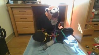 Kigurumi Self Bondage in Wool Socks (CUMSHOT)