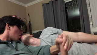 Pleasuring My Hung Boyfriend and Swallowing His Load