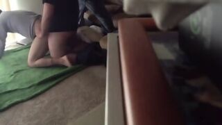 Bareback 3-Way: Young Hunk Takes It Raw From Daddy And Step Son