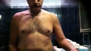 Hot Daddie In Sauna