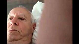 Grandpa Stroking On Cam