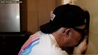 Gloryhole Bottom Perv DILF Sucks Gloryhole In Close Up