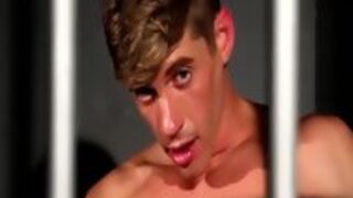 Prisoner Jock Pulls Cock