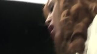 Ebony Tgirl Cum Drenched