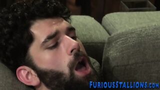 Ripped Dudes Mouth Spunky