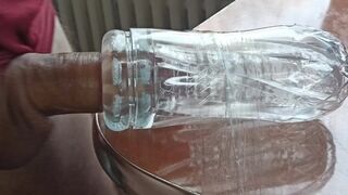 Cum trap close- up ! A used doll toy filled with sperm !