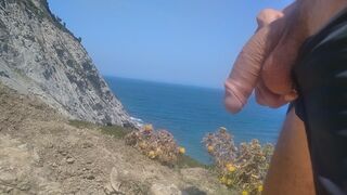 Handsome Hiker Takes A Walk With His Big Cock Outside In A Nice Area Of Virgin Beaches