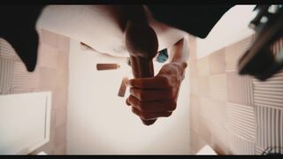 Masturbating my big cock