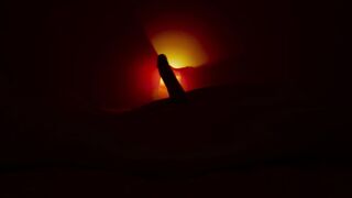 Candlelight masturbation