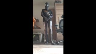 Spiderman cumming in free time.