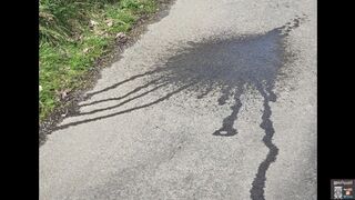 Compilation of biker pissing where he wants. In public, a road, off a bridge, in lycra shorts etc