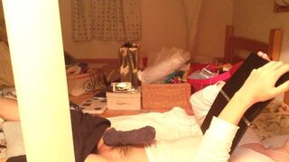 【Voyeurism】Amateur bisexual Korean Japanese college student!!!【Masturbation!!!】