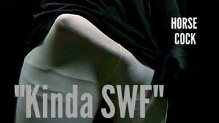 Kinda SFW / Huge Cock in White Stretch Legging Cock Tease No Nudity POV