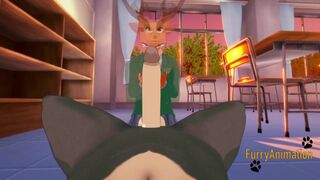 Beastars Yaoi 3D - Louse da a blowjob to Legosi