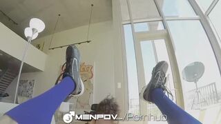 HD MenPOV - Baseball player takes hard bat in the ass