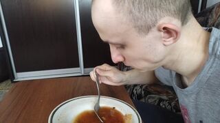 I try Afghan Pepsi Cola and eat soup.