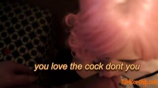 Sissy Maidboy Takes A Bareback Strangers Cock, Then He Dumps On Her Face