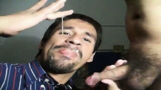 Sub Deepthroats Dom's Huge Cock