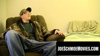 Jock Jerks Off Until Mouth Helps Drain His Heavy Balls