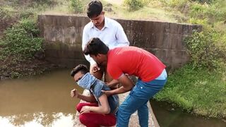 Hot Threesome Hardcore Young Gay Sex In The Forest Near Philippines