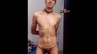 hot sauce goes into my anus.I also play with a plug and do sit ups to make it more painful.Thx Valle