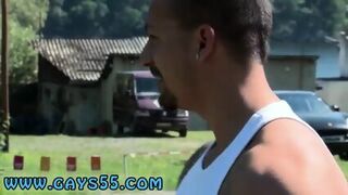 Gay Outdoor Cum Swallow Camp-Site Anal Fucking