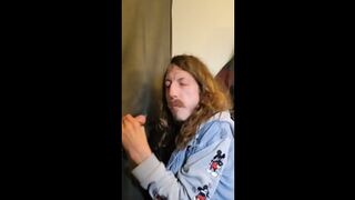 Big Dick At Gloryhole Cums A Huge Load