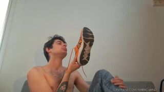 Smell my armpits, my salivated scalp and my socks with holes!