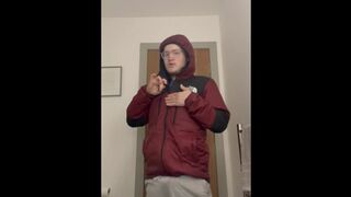 Striping then big cumshot (first time doing this )