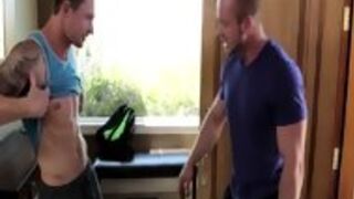 Huge Muscular Hunk Pounds Ripped Jock
