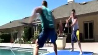 Ripped Hunks Cum By Pool